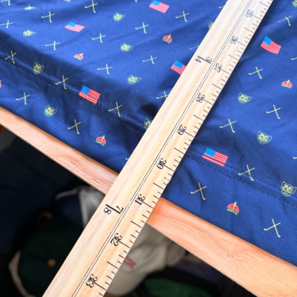 BRAND NEW FJ GOLF Polo Presidents Cup USA flag lightweight polyester NWT - Picture 10 of 11